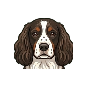 Illustration of a English Springer Spaniel