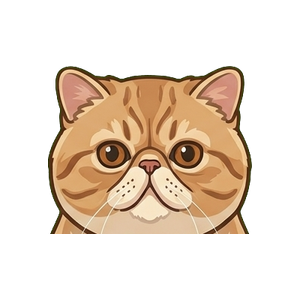 Illustration of a Exotic Shorthair