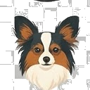 Illustration of a Papillon