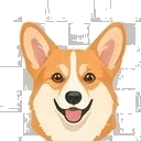 Illustration of a Pembroke Welsh Corgi
