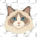 Illustration of a Ragdoll
