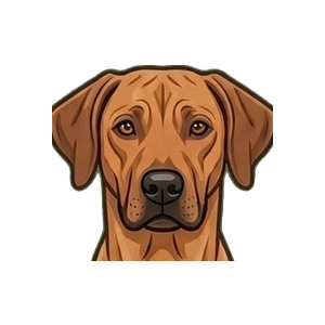 Illustration of a Rhodesian Ridgeback