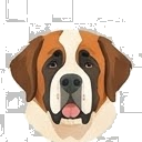 Illustration of a Saint Bernard