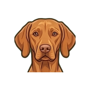 Illustration of a Vizsla