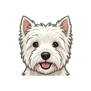 Illustration of a West Highland White Terrier