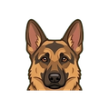 German Shepherd illustration