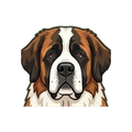 Saint Bernard illustration